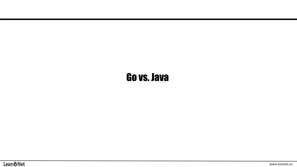 go vs java