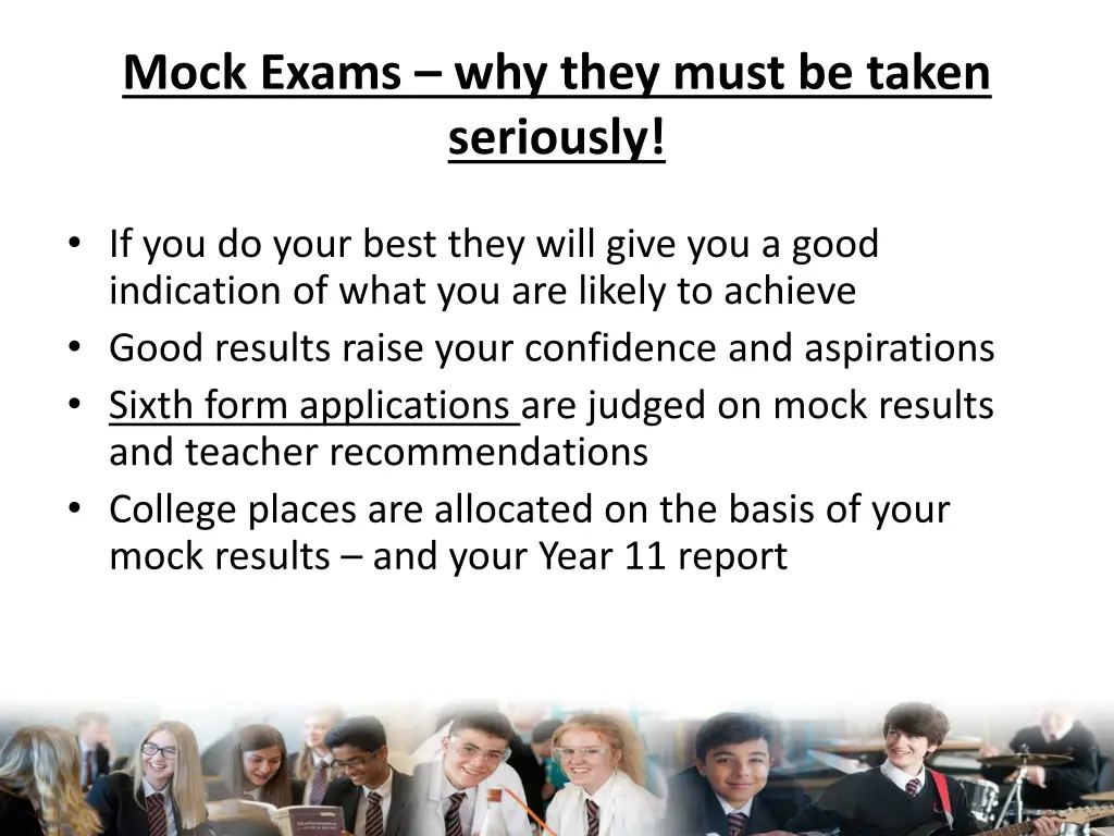mock exams why they must be taken seriously
