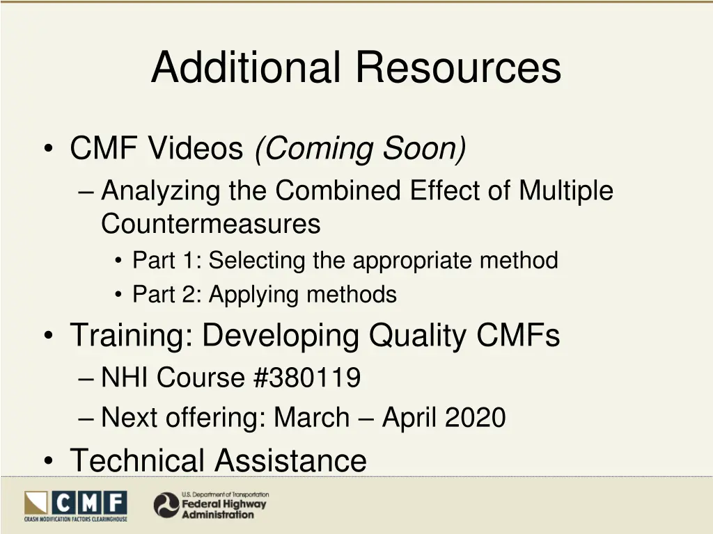 additional resources