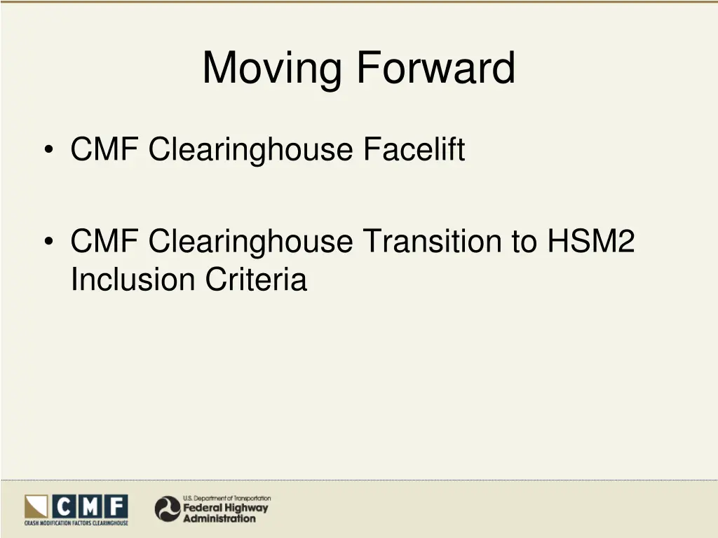 moving forward