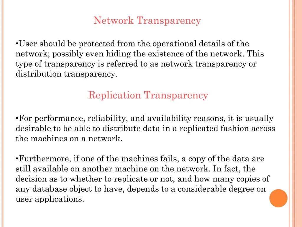 network transparency