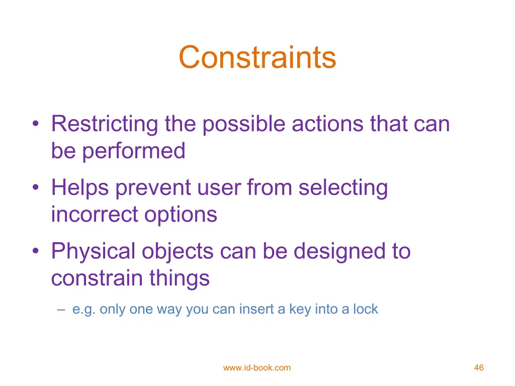 constraints