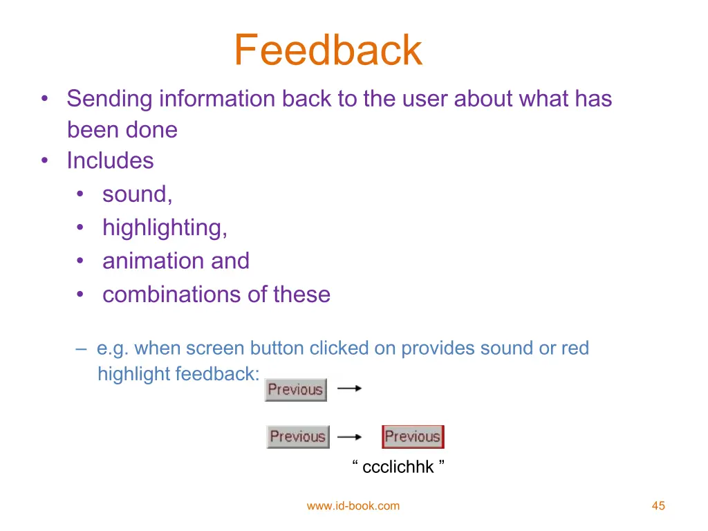 feedback