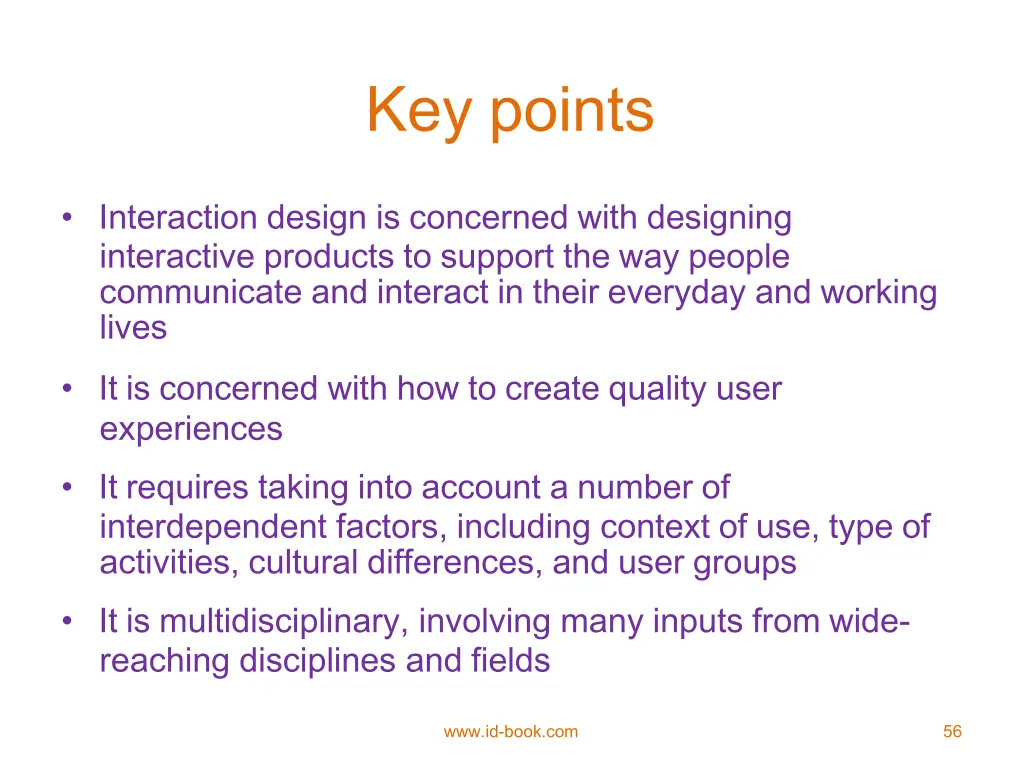 key points