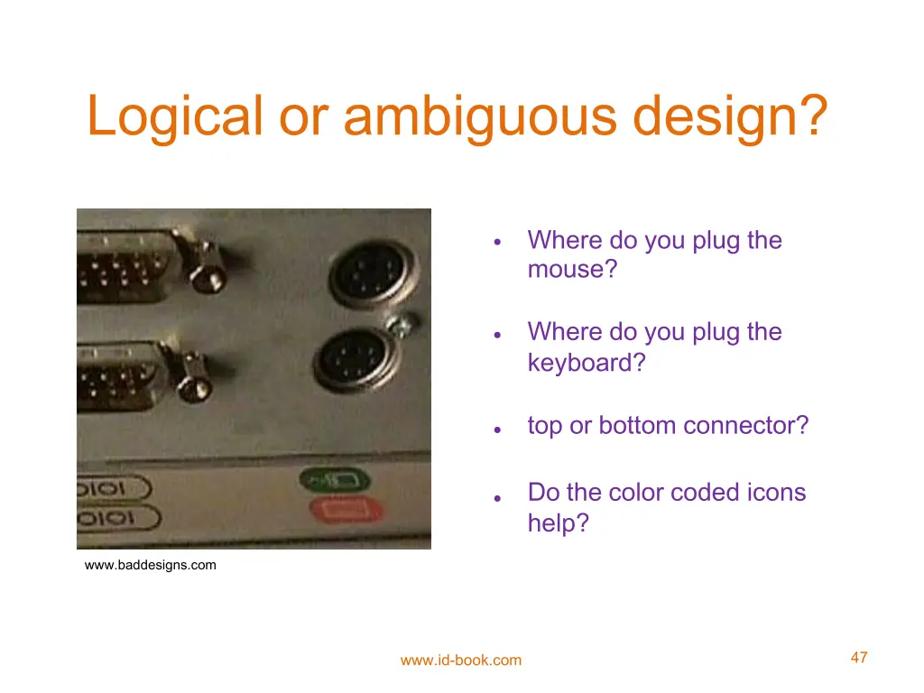 logical or ambiguous design