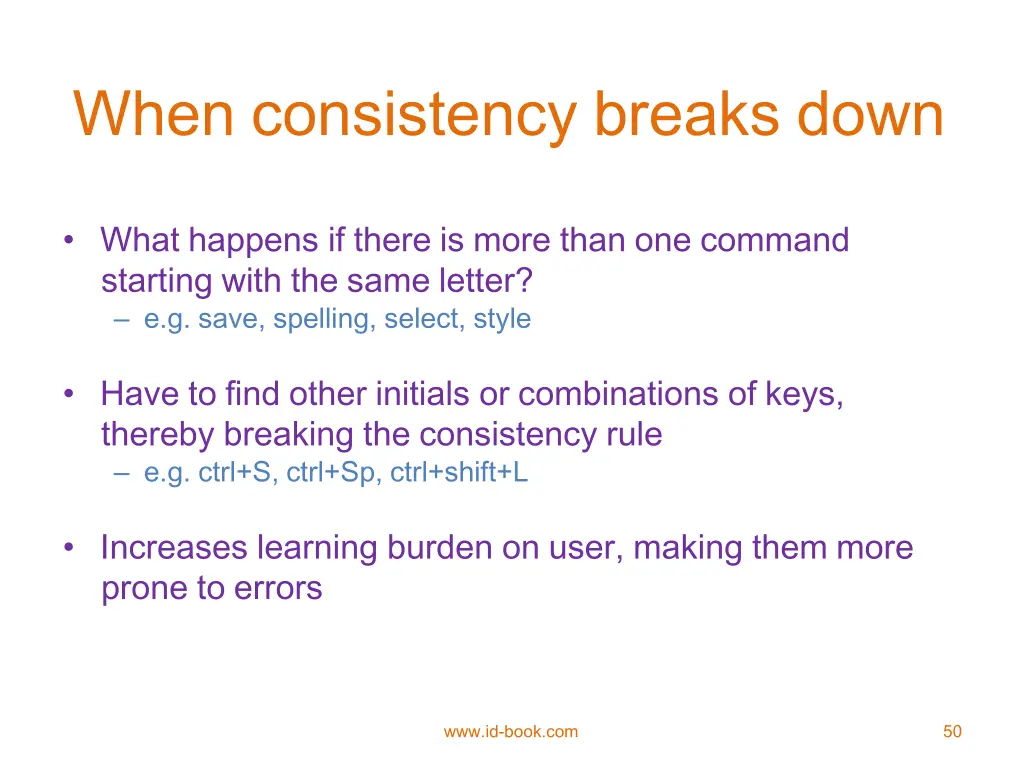 when consistency breaks down
