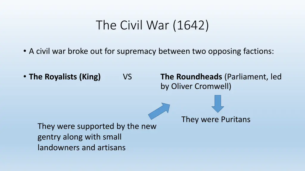 the civil war 1642