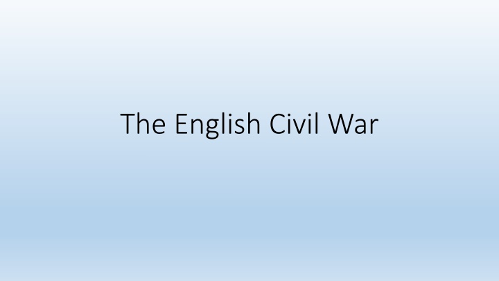 the english civil war