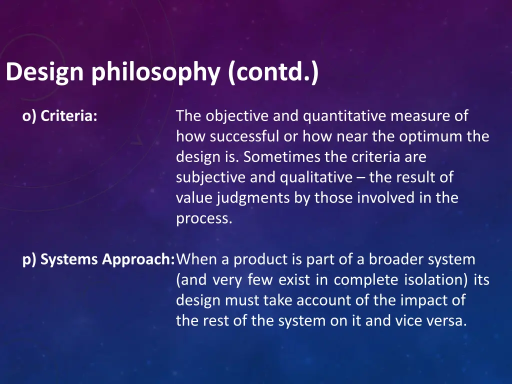 design philosophy contd 3