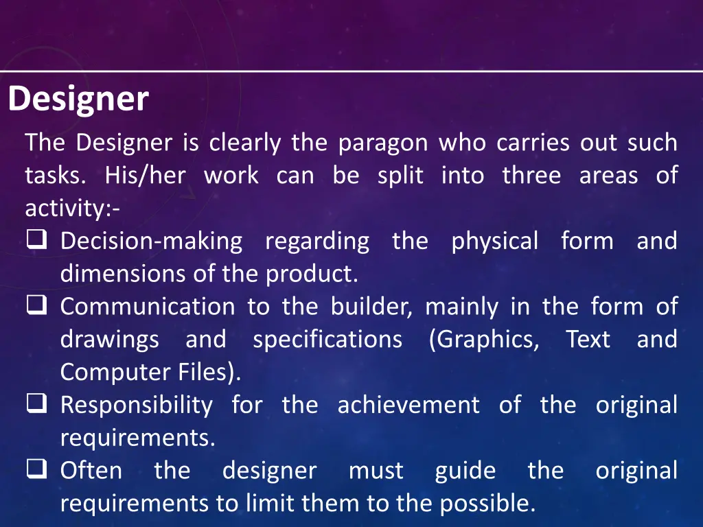designer the designer is clearly the paragon