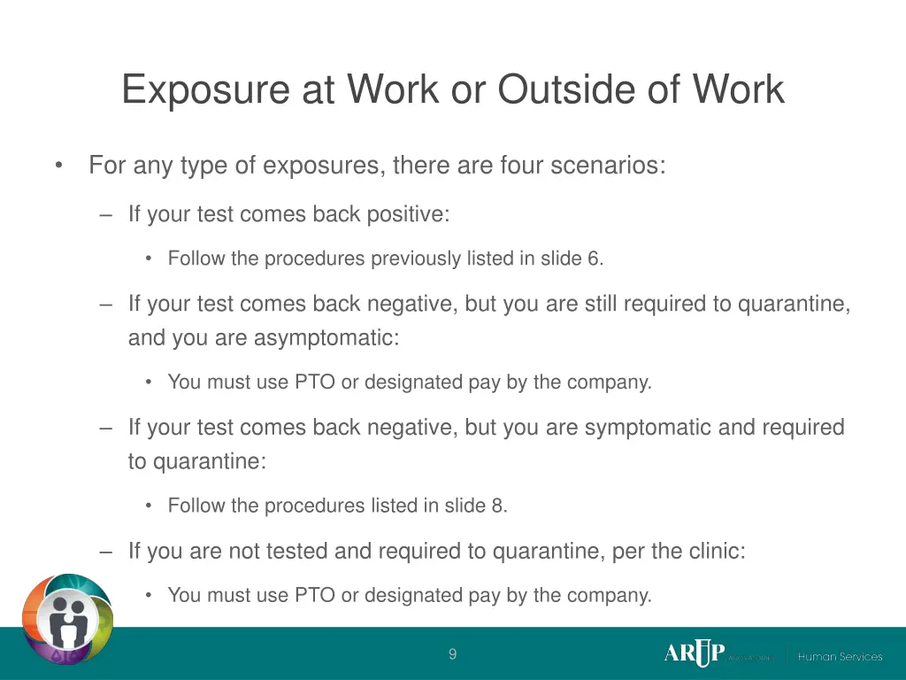exposure at work or outside of work