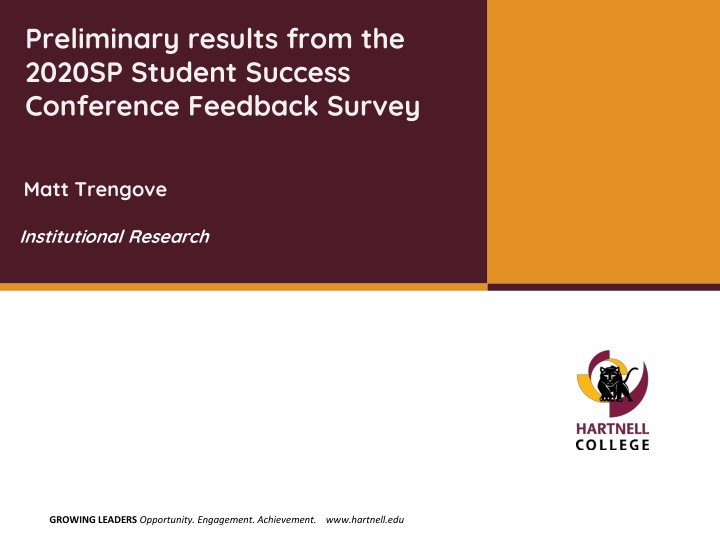 preliminary results from the 2020sp student