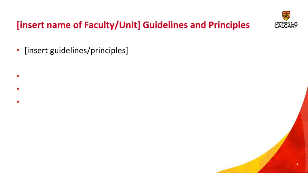 insert name of faculty unit guidelines