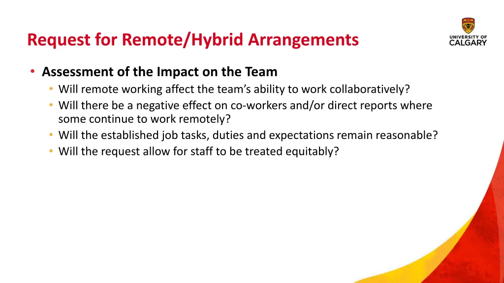 request for remote hybrid arrangements 1