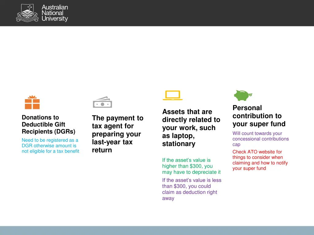 other deductions you may be eligible for