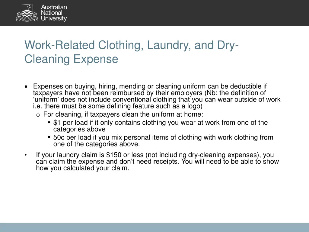work related clothing laundry and dry cleaning
