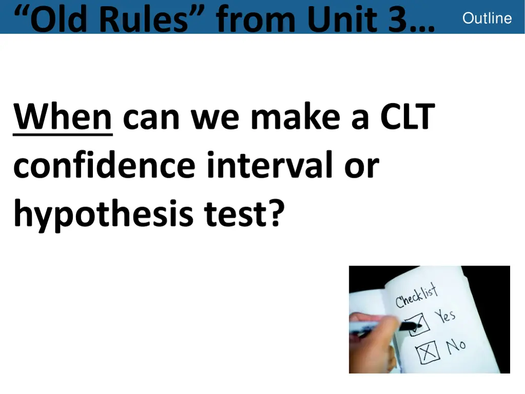 old rules from unit 3