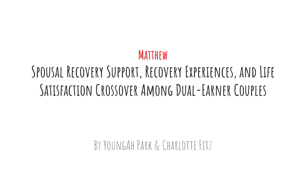 matthew