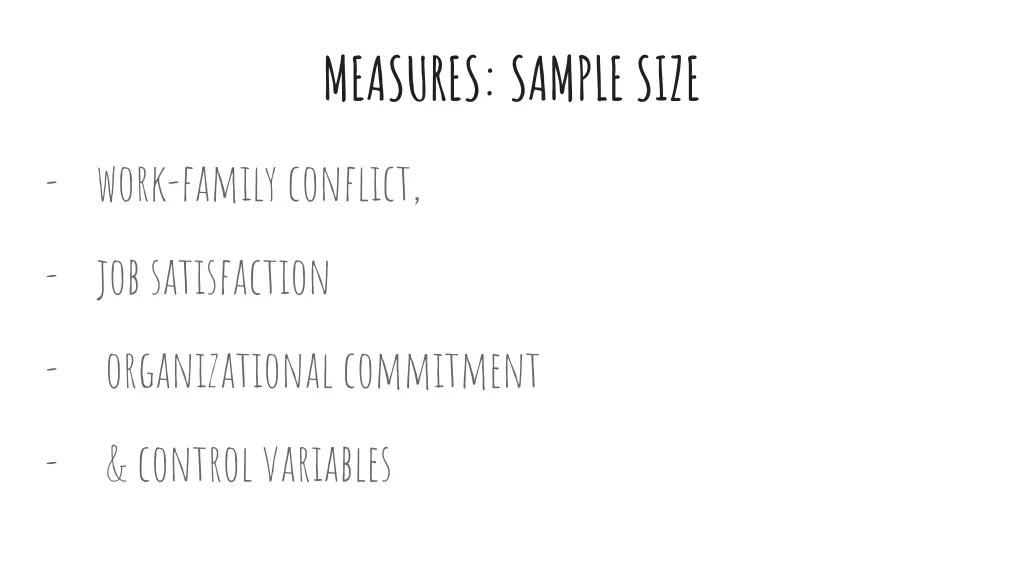 measures sample size