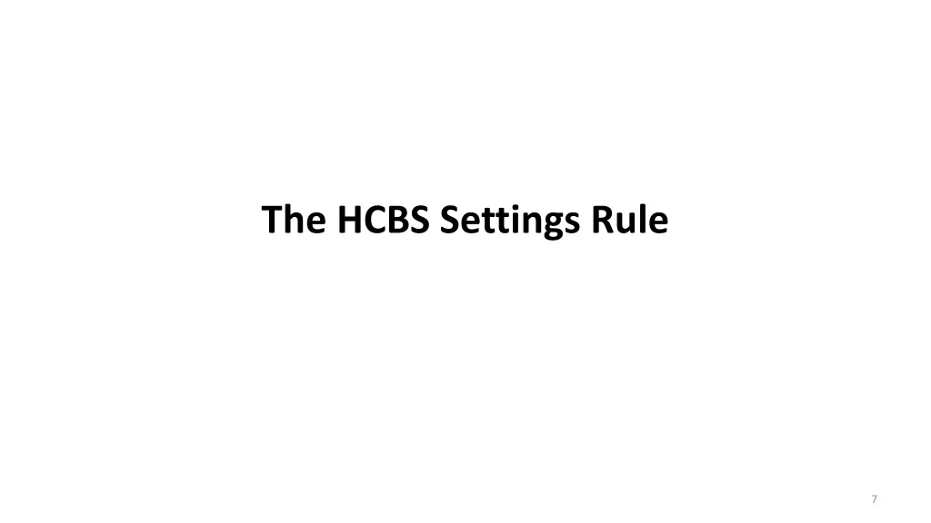 the hcbs settings rule