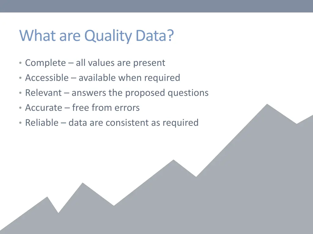what are quality data