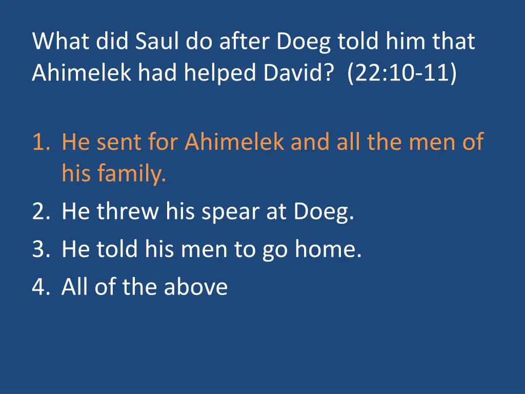 what did saul do after doeg told him that 1