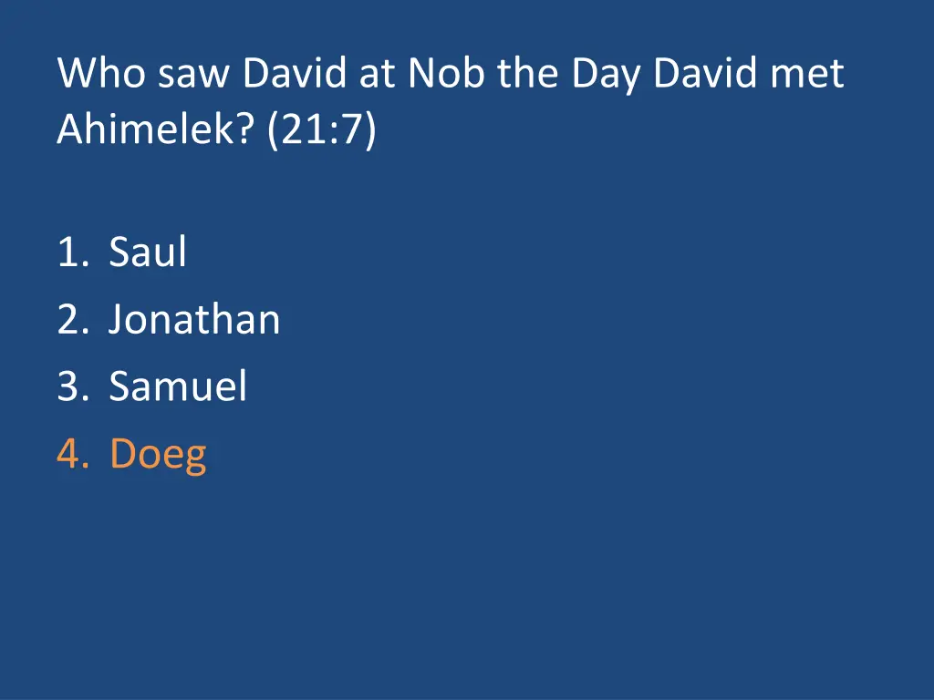 who saw david at nob the day david met ahimelek 1