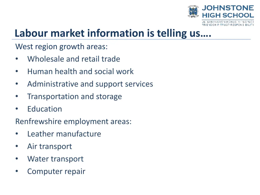 labour market information is telling us west