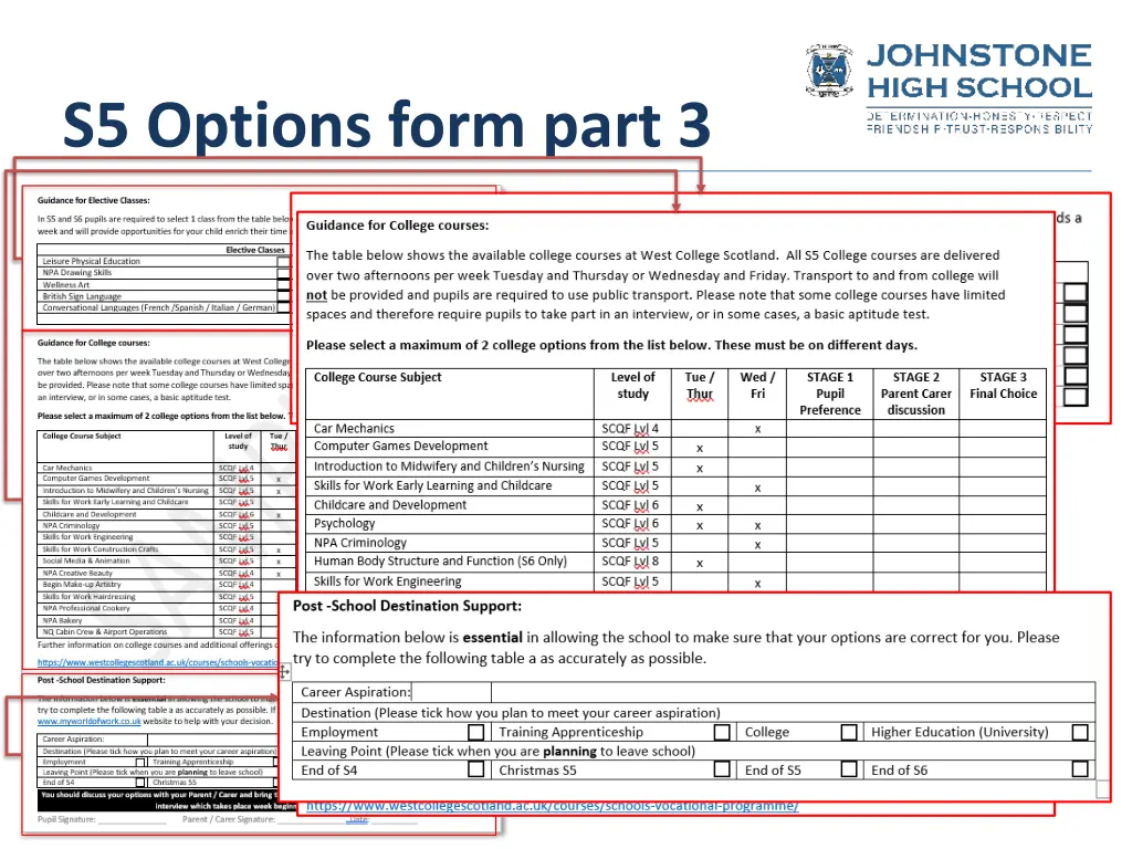 s5 options form part 3
