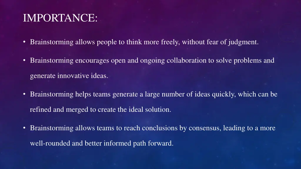 importance