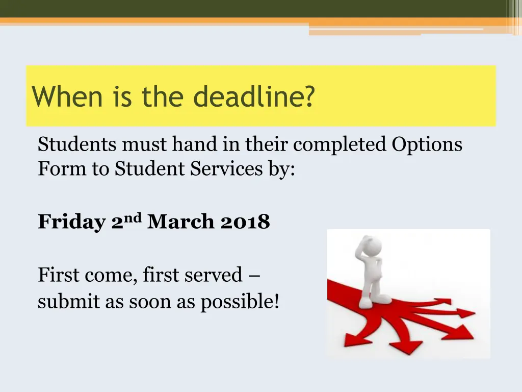 when is the deadline