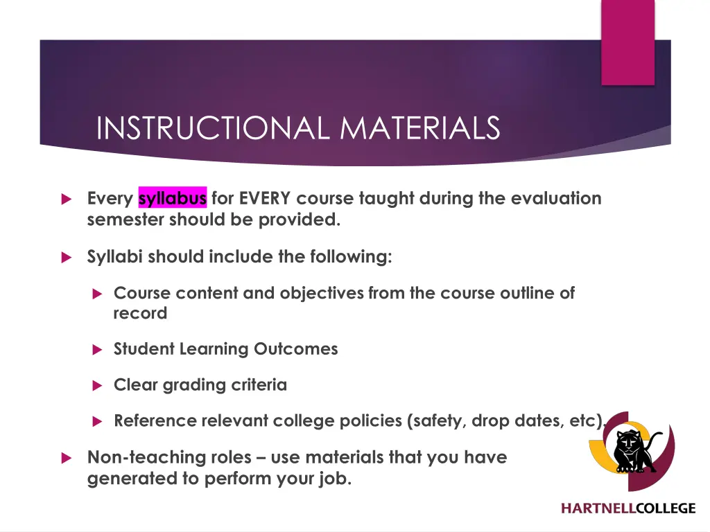 instructional materials