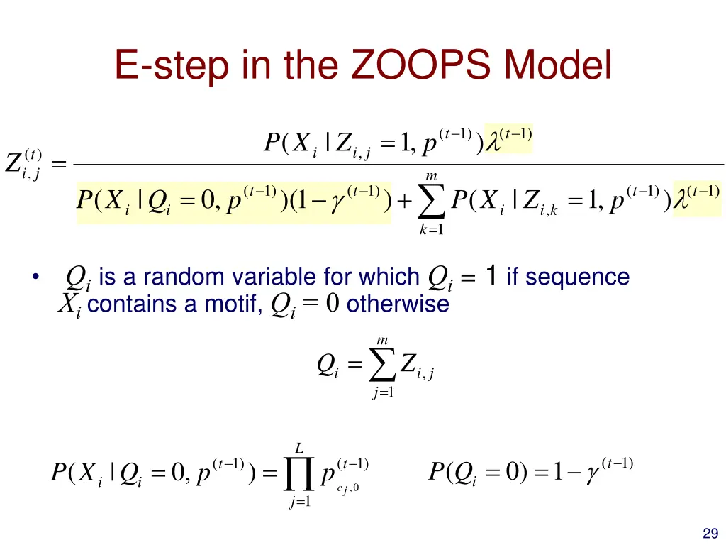 e step in the zoops model 1