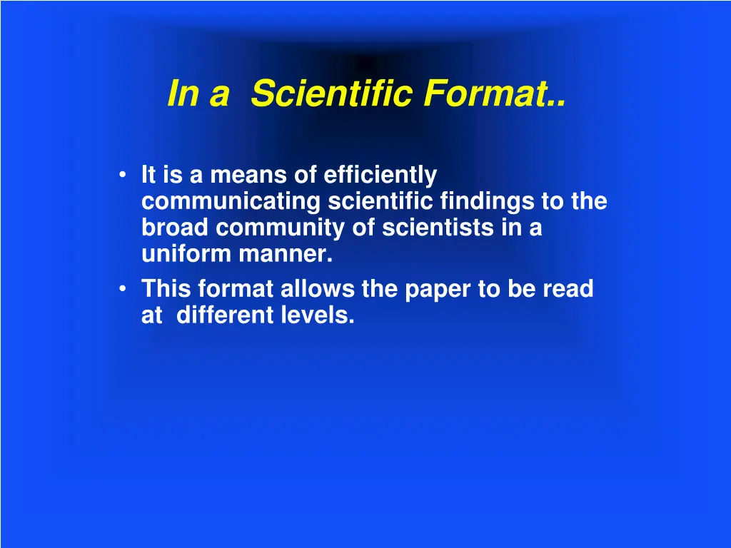 in a scientific format