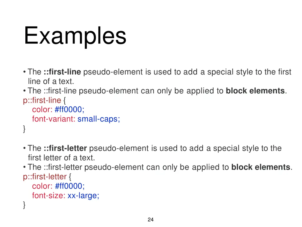 examples