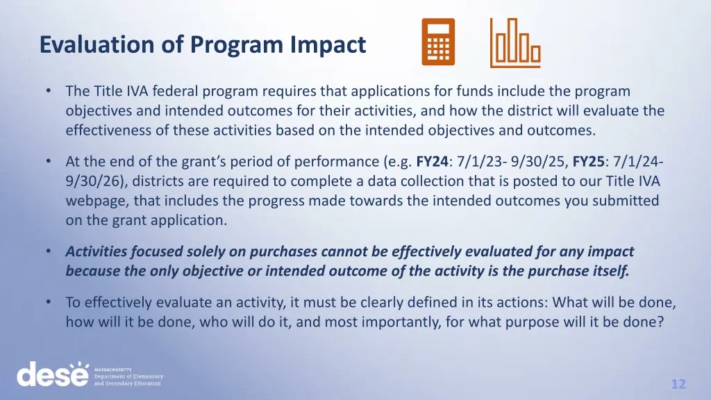 evaluation of program impact