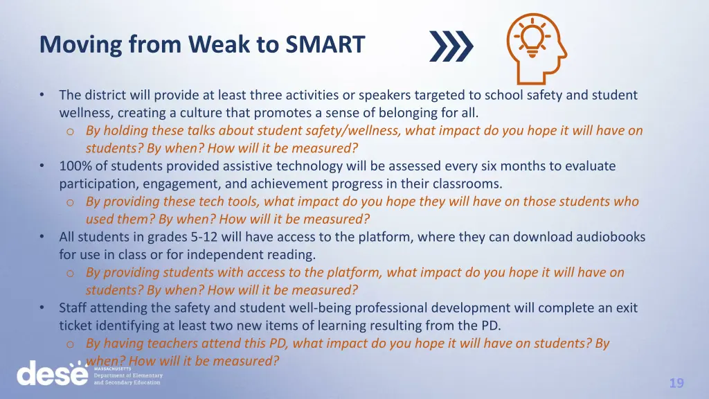 moving from weak to smart