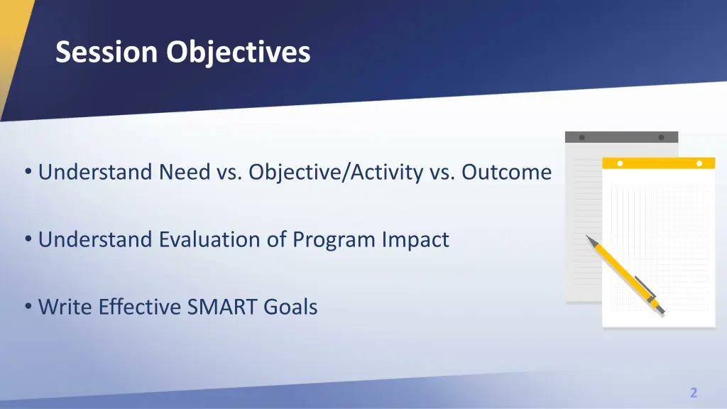 session objectives