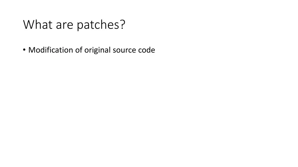 what are patches