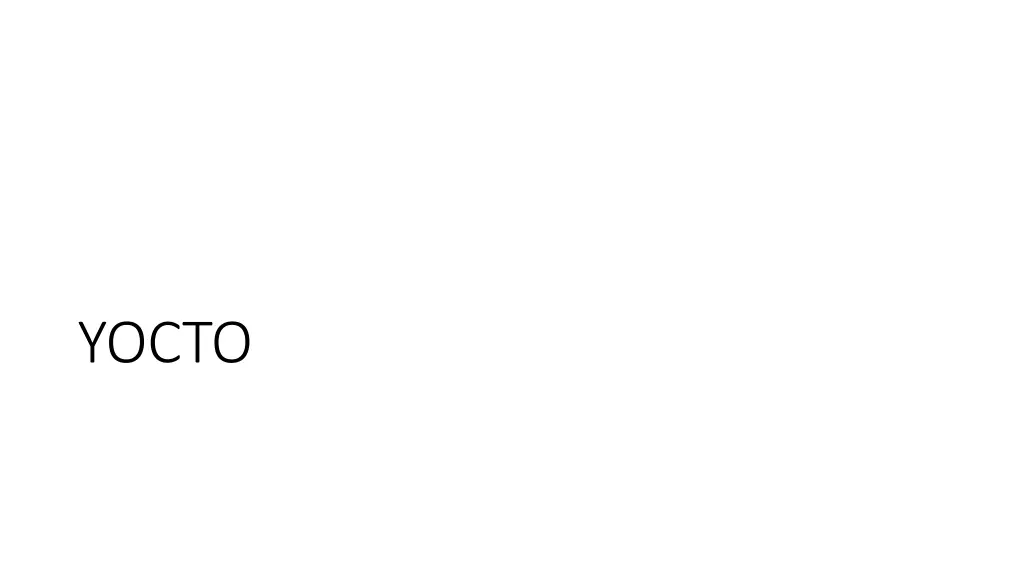 yocto