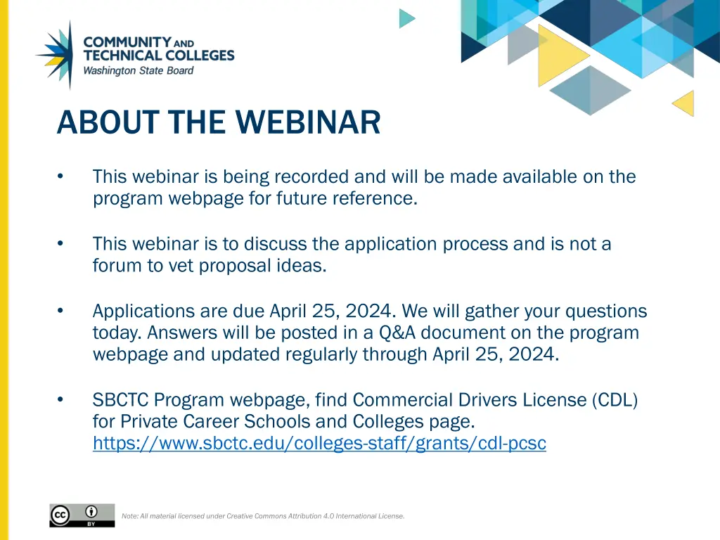 about the webinar