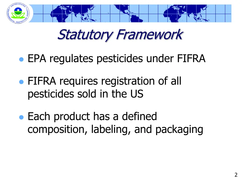 statutory framework