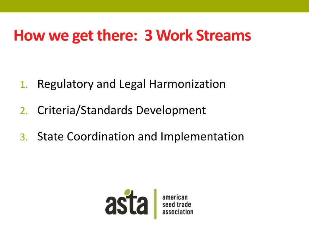 1 regulatory and legal harmonization