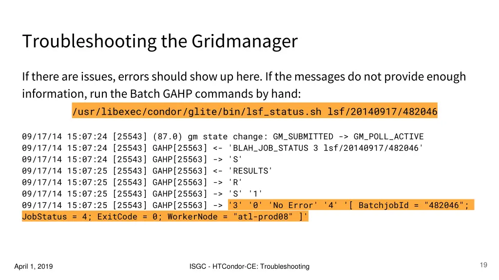 troubleshooting the gridmanager 4