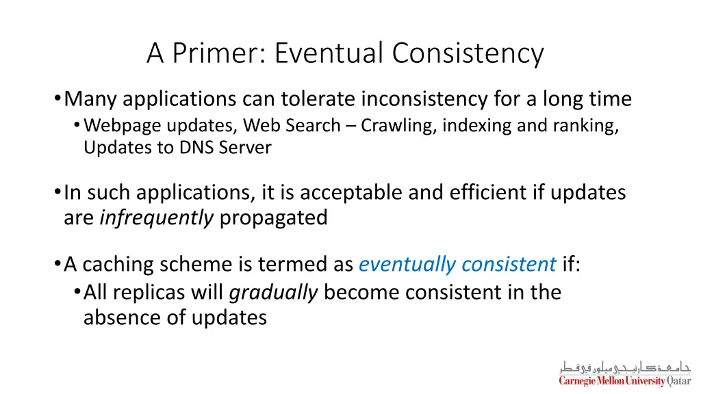 a primer eventual consistency
