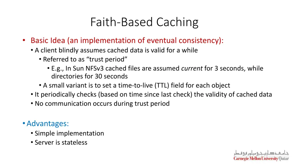 faith based caching