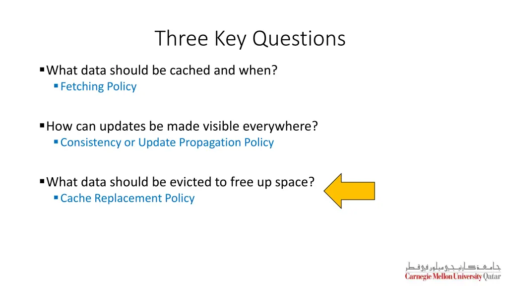 three key questions