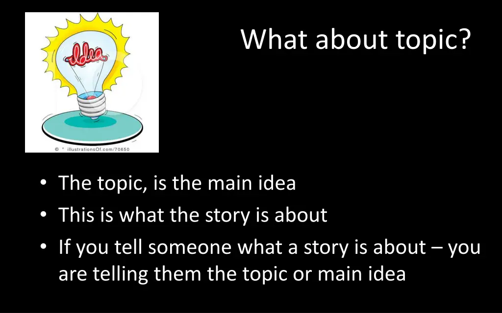 what about topic