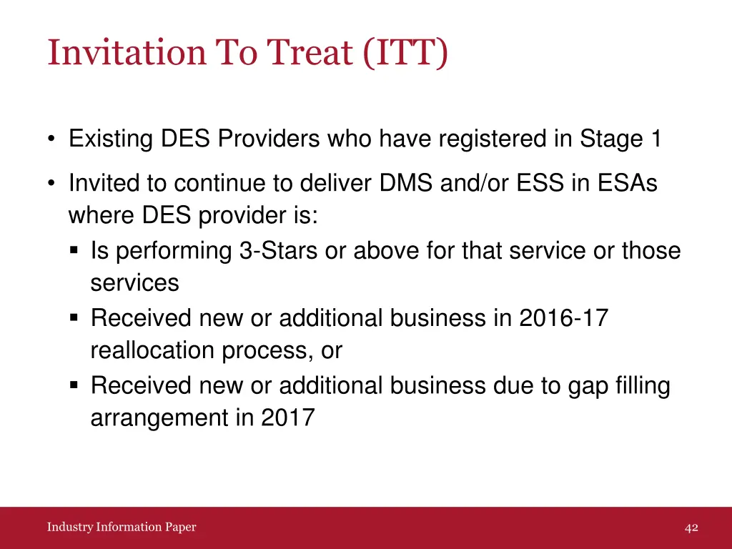 invitation to treat itt