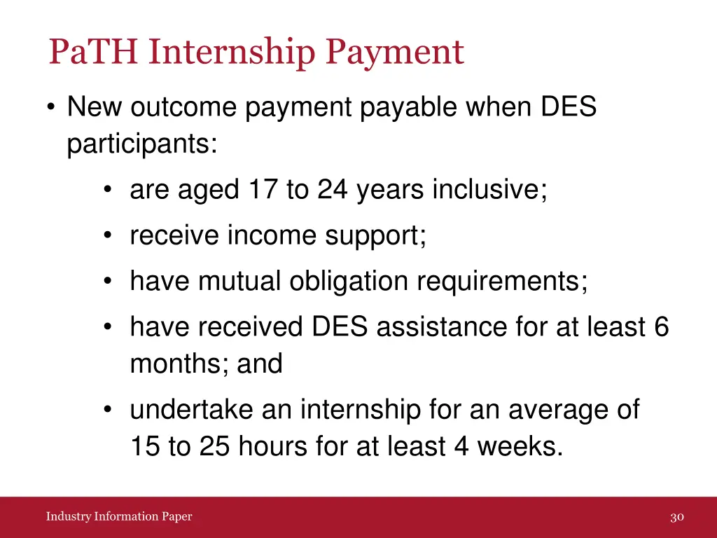 path internship payment